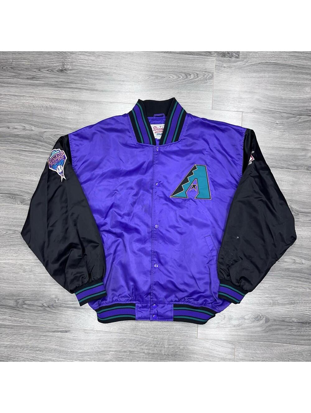 Vintage Starter Arizona Diamondbacks Diamond Collection Satin Jacket XXL RARE
